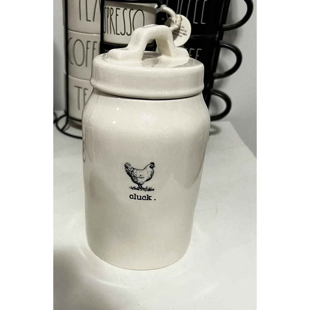 Rae Dunn HTF Farmline Cluck Canister